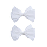 Shimmer White Bow Duo