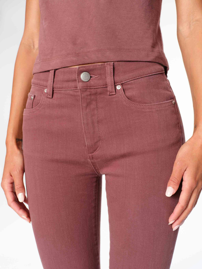 Mara Straight Mid Rise Instasculpt™ Ankle Jeans | Dried Rose