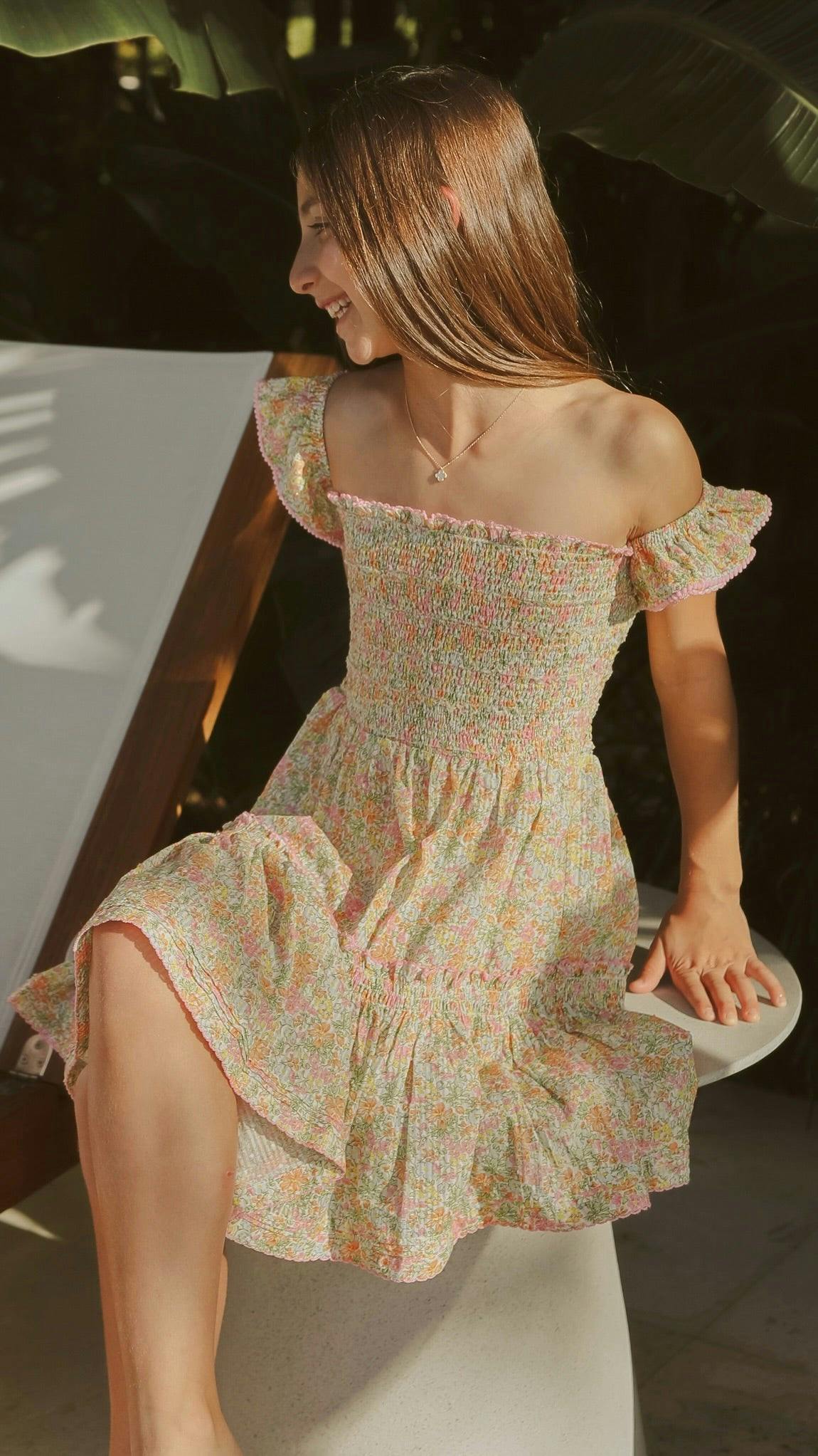 Stella Dress in Garden Sorbet