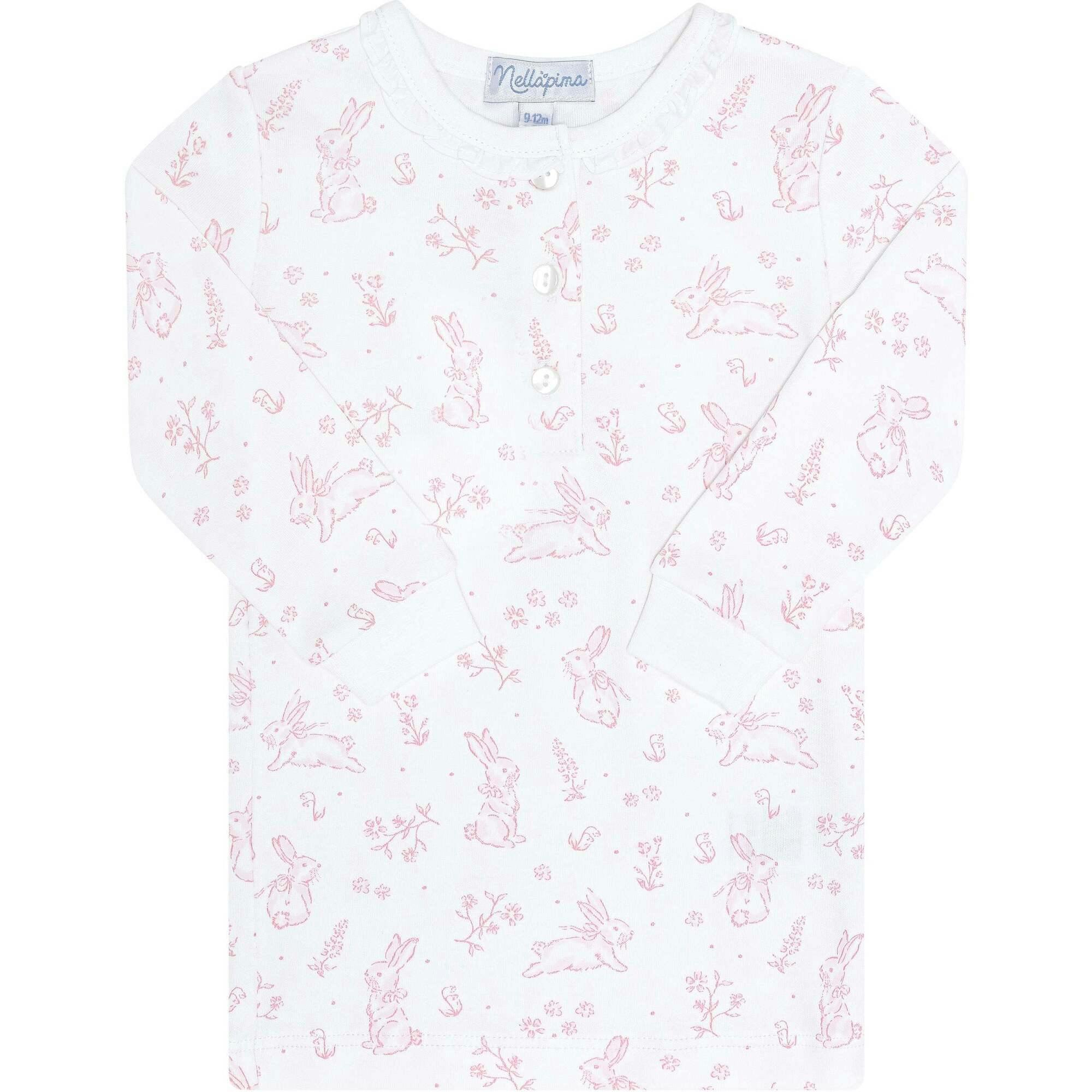 Pink Bunny Toile Pajama