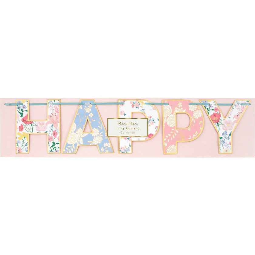 English Garden Birthday Garland