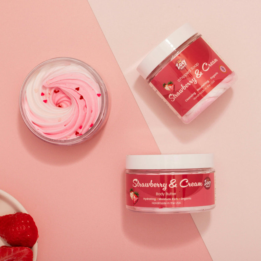 Strawberry & Cream Whipped Soap