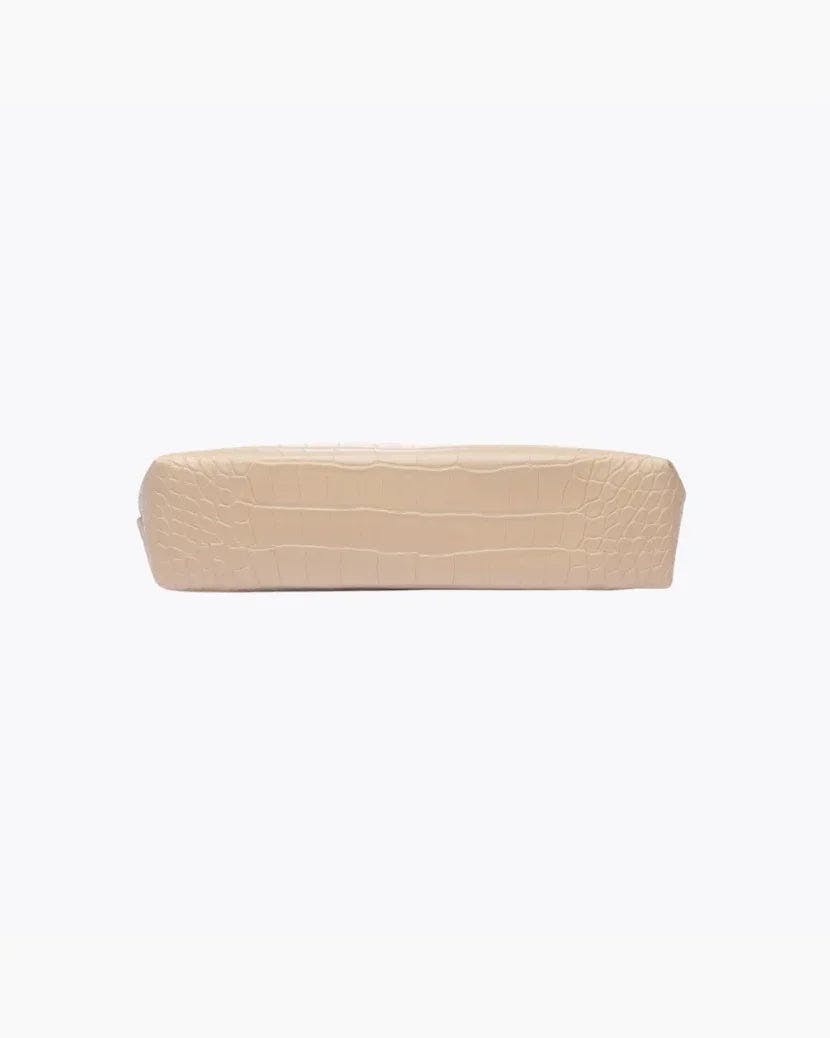 Insulated Small Snack Pouch, Cream Croc