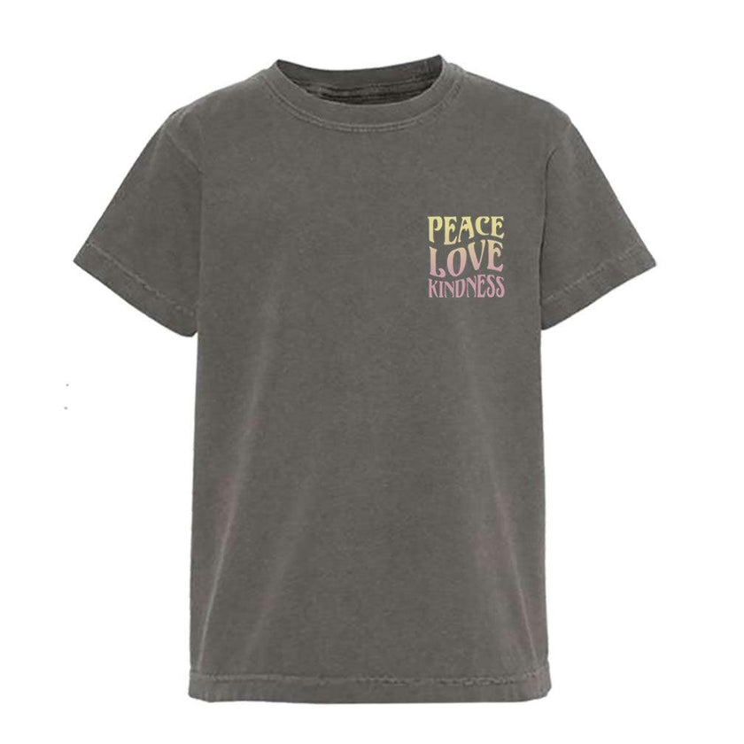 Kid's Charcoal Peace T-shirt-Unisex