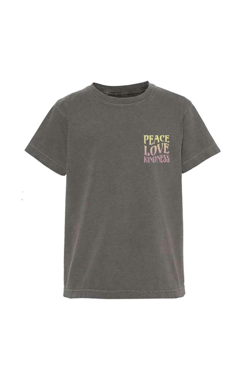 Kid's Charcoal Peace T-shirt-Unisex