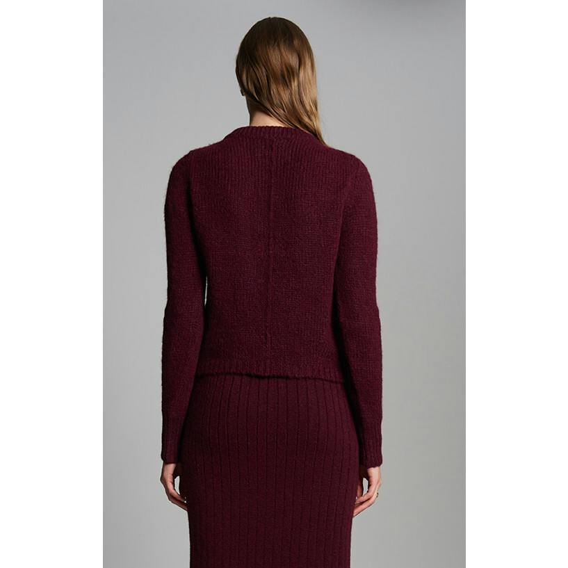 AVA SWEATER | MERLOT
