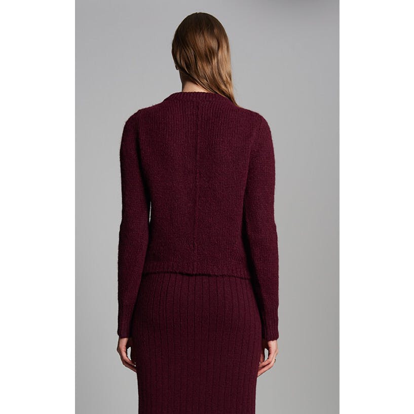 AVA SWEATER | MERLOT
