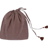 women's cocoa gingham short pareo
