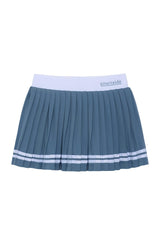 slate pleated skort