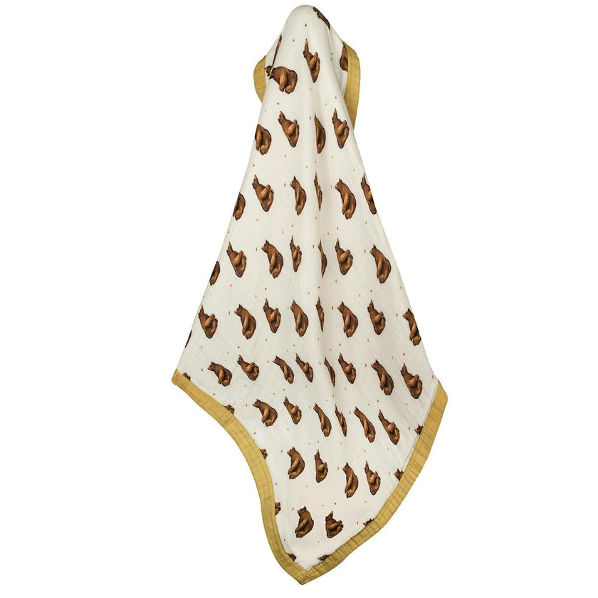 Honey Big Lovey Three-Layer Muslin Blanket