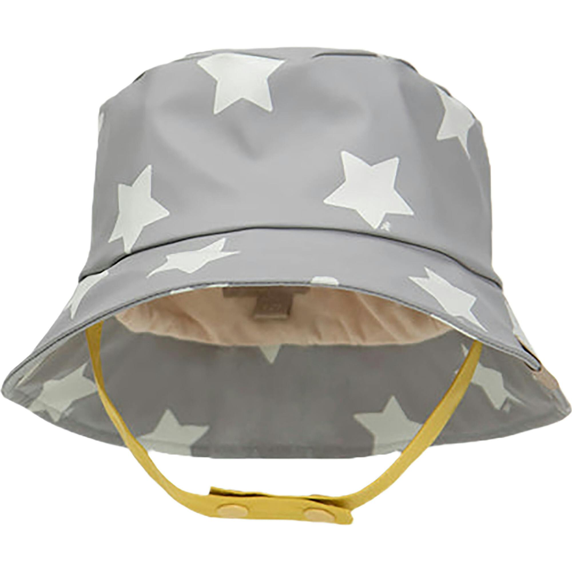 Stars Print Chin Strap Rain Bucket Hat