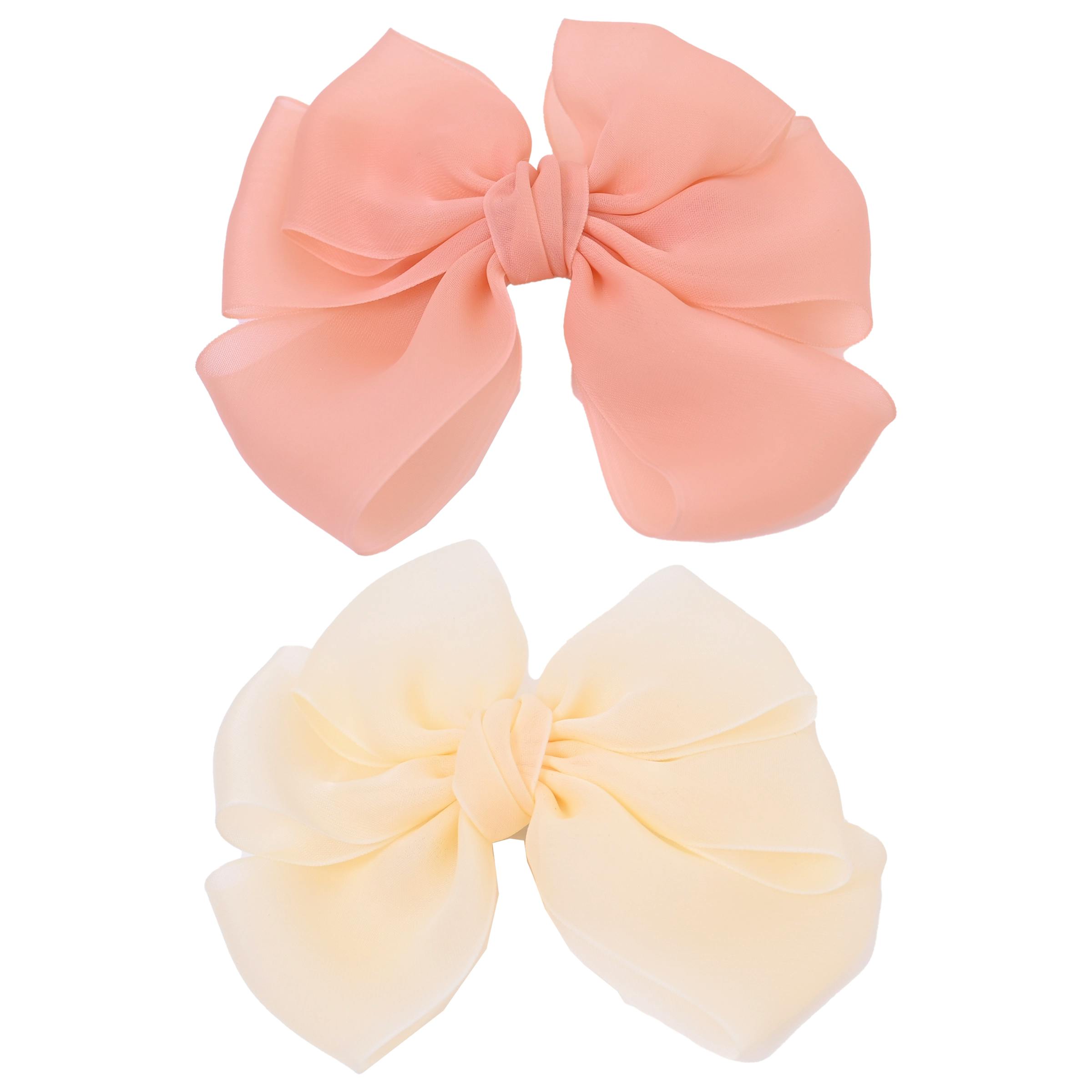Multicolor Ribbon Bow Hairclip Set