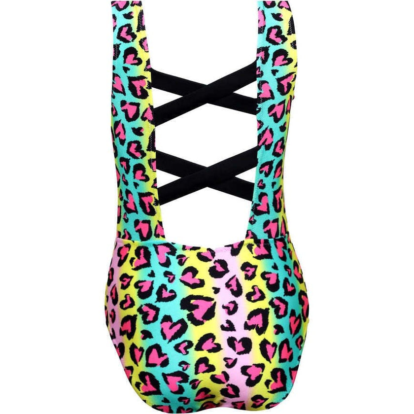 Fancy Animal Print Sleeveless One-Piece Swimsuit