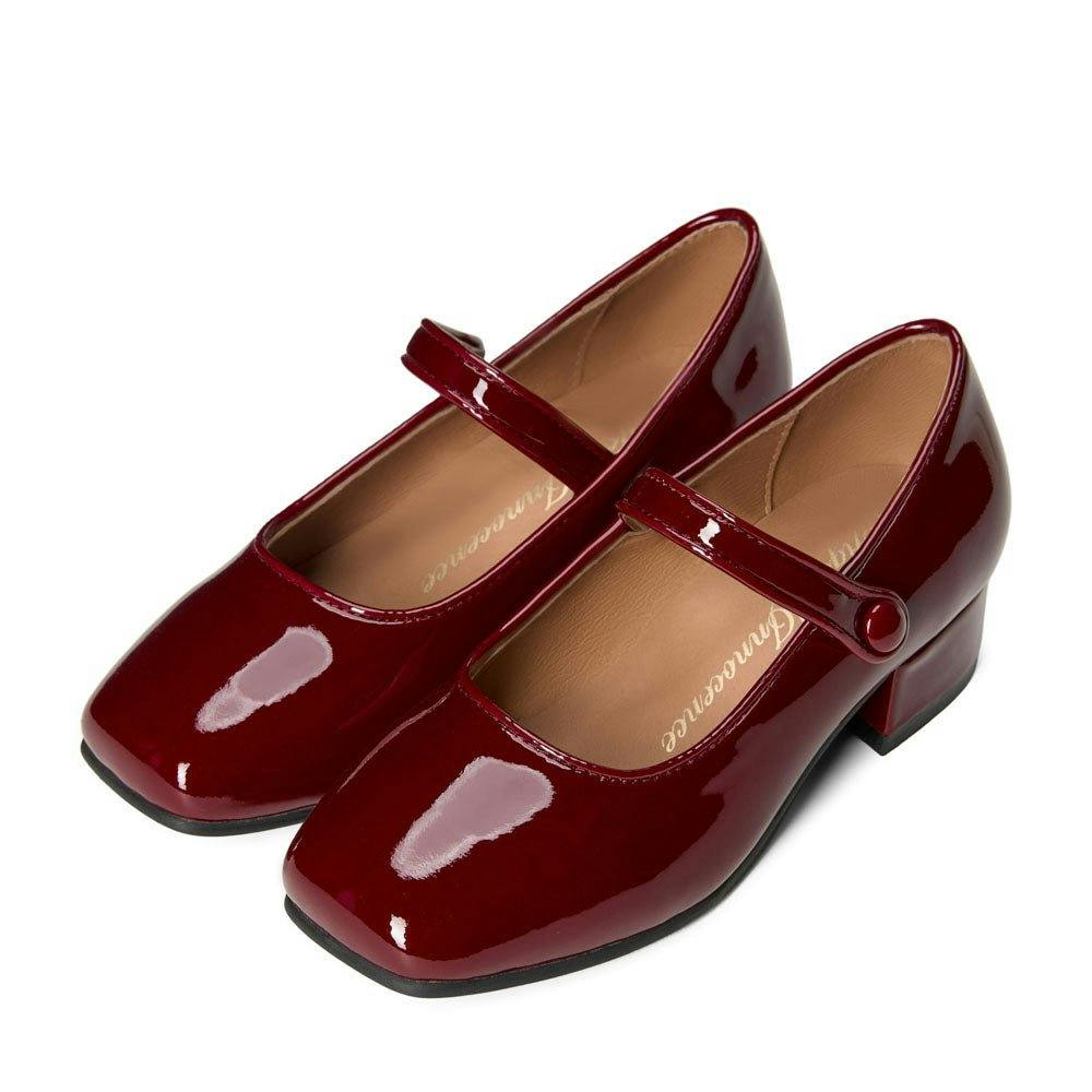 Holly Square Toe Buckle Strap Heels