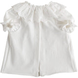 NANOS Ice Cream Ruffle Collar T-shirt