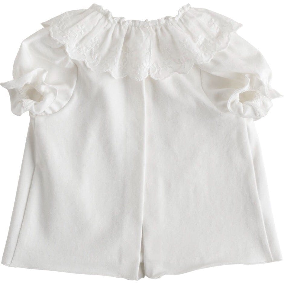 NANOS Ice Cream Ruffle Collar T-shirt