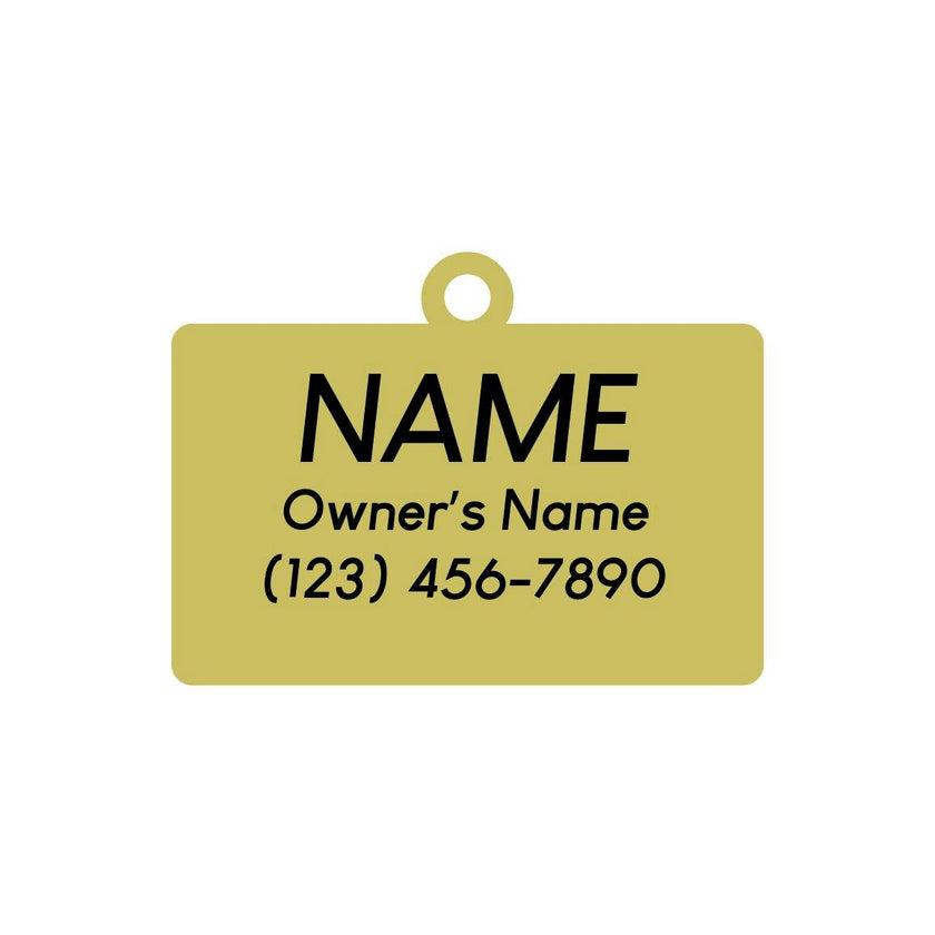Hello My Name is Pet ID Tag