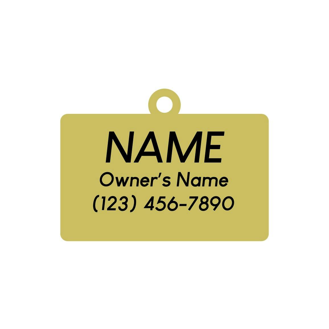 Hello My Name is Pet ID Tag