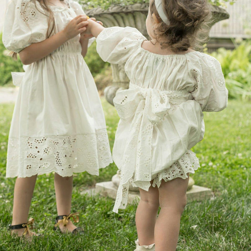 Blanca White Cotton Romper