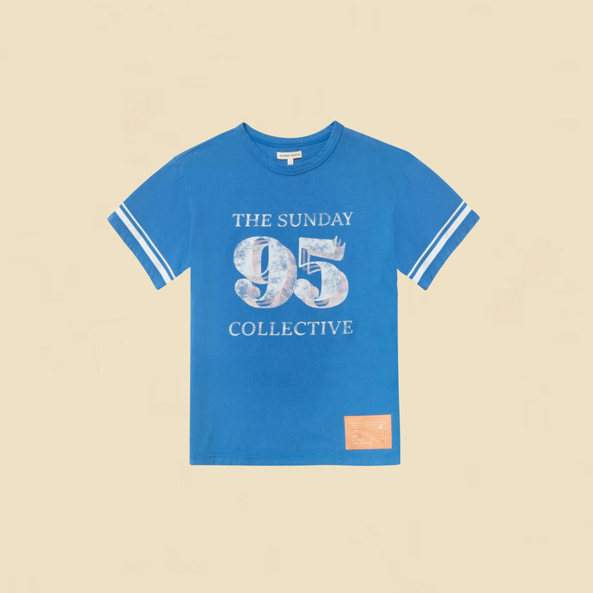 Organic Weekend Tee in Sonic Blue