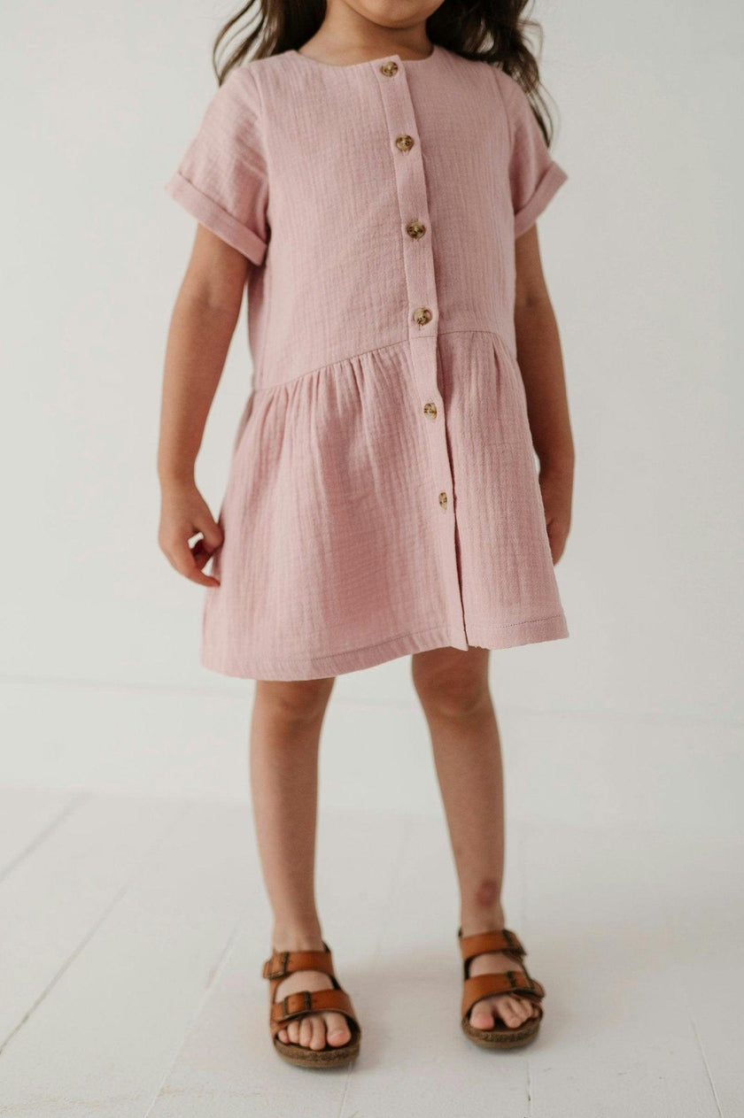 Gauze Button Dress