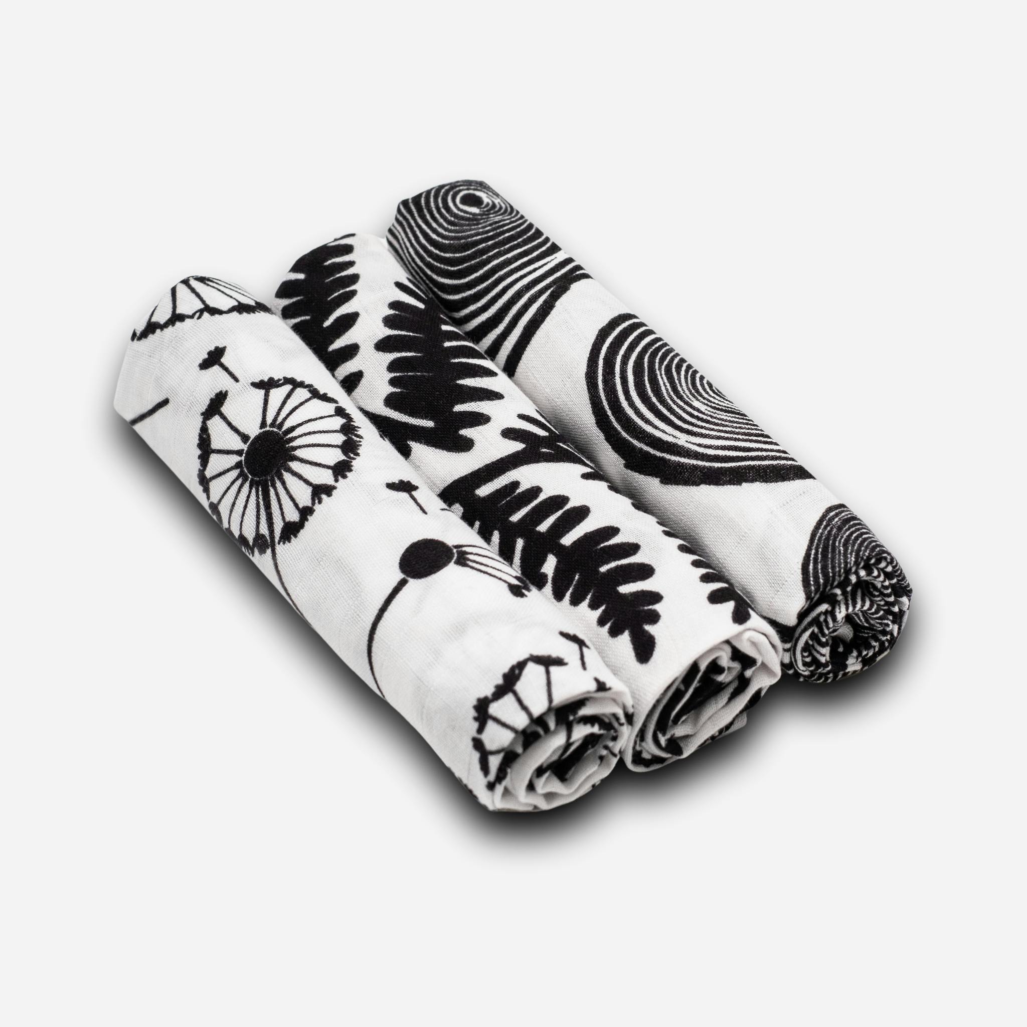 Plant Print Muslins Burp Cloths