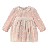 Pink Embroidered Tulle Dress