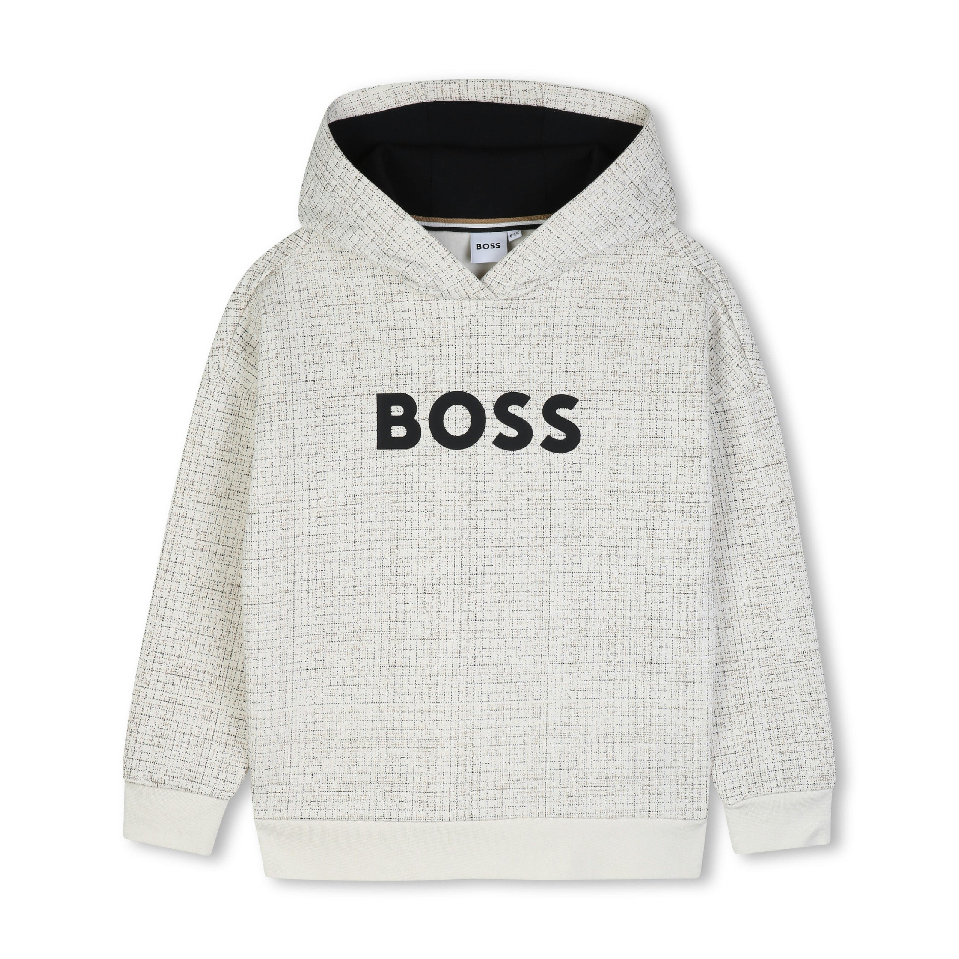 Ivory Light Textured Hoodie