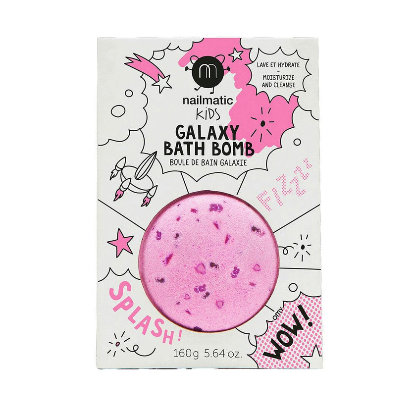 Bath Bomb for Kids GALAXY COSMIC Pink Purple Dots