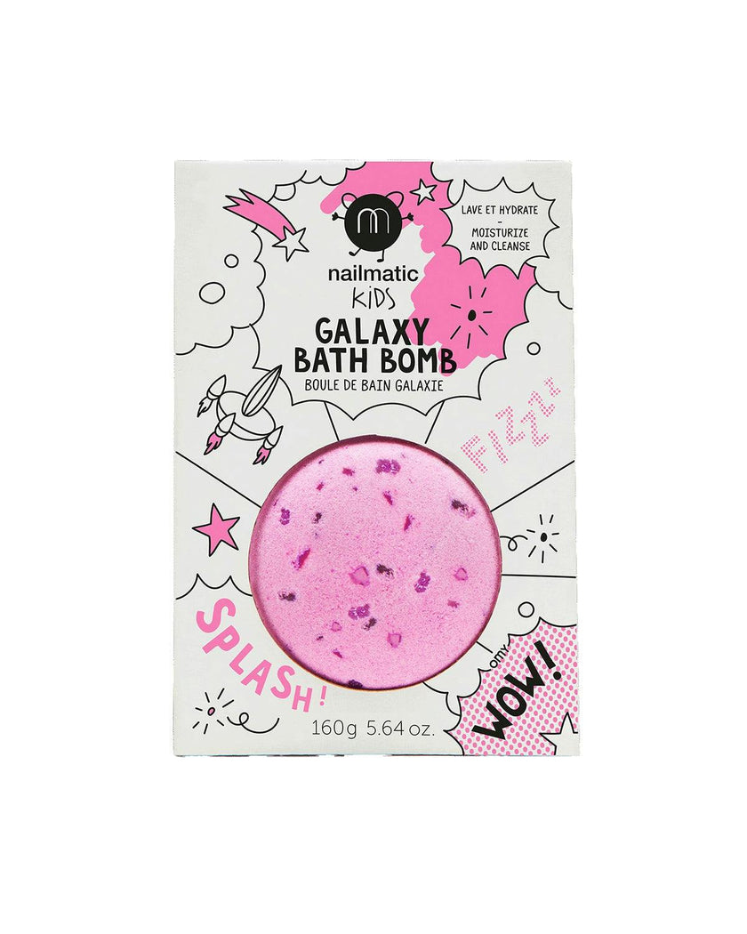 Bath Bomb for Kids GALAXY COSMIC Pink Purple Dots