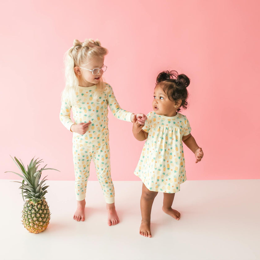 Pineapple Print 2-Piece Pajama