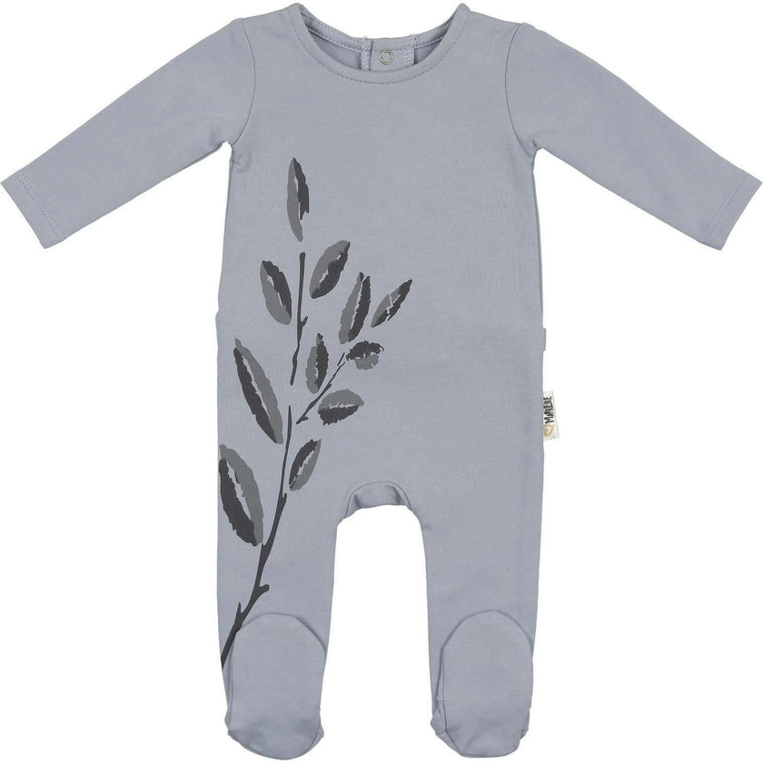 Blooming Leaves Footie and Beanie Set