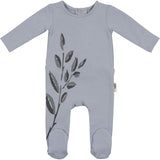 Blooming Leaves Footie and Beanie Set