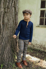 Woven Plaid Pants