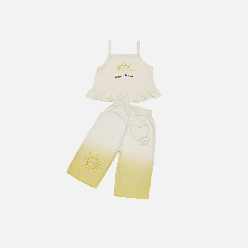 Wide-Leg Pant Set in Ciao Bella