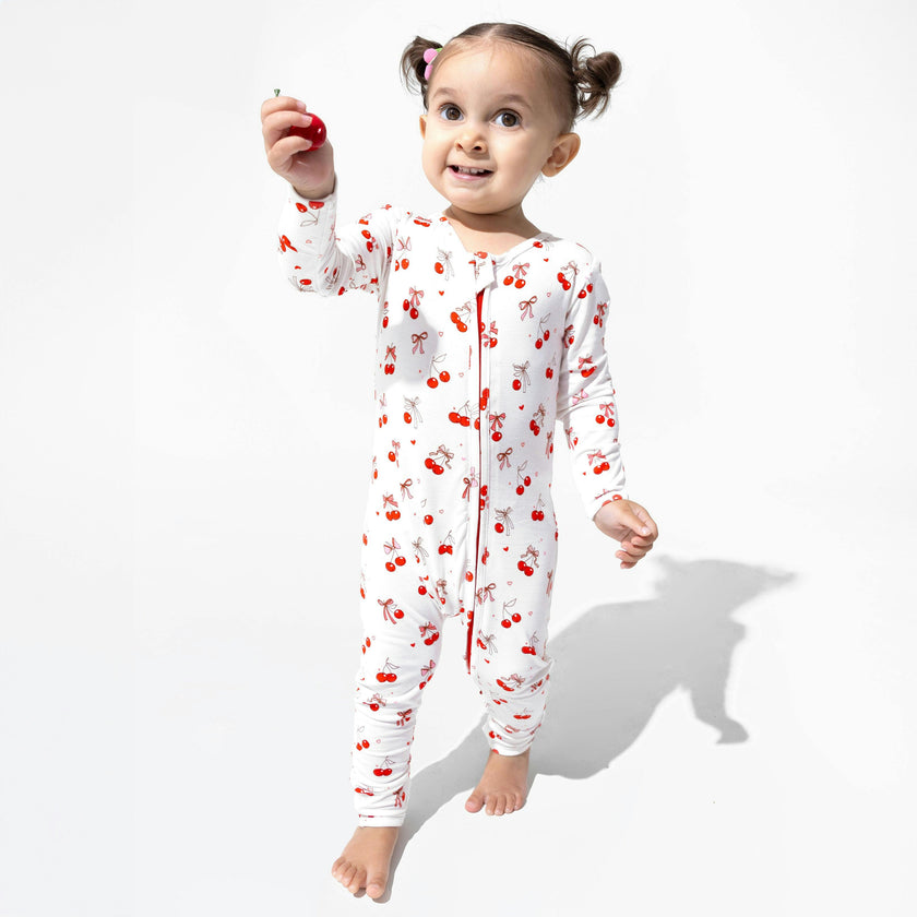 Cherry On Top Bamboo Convertible Footie