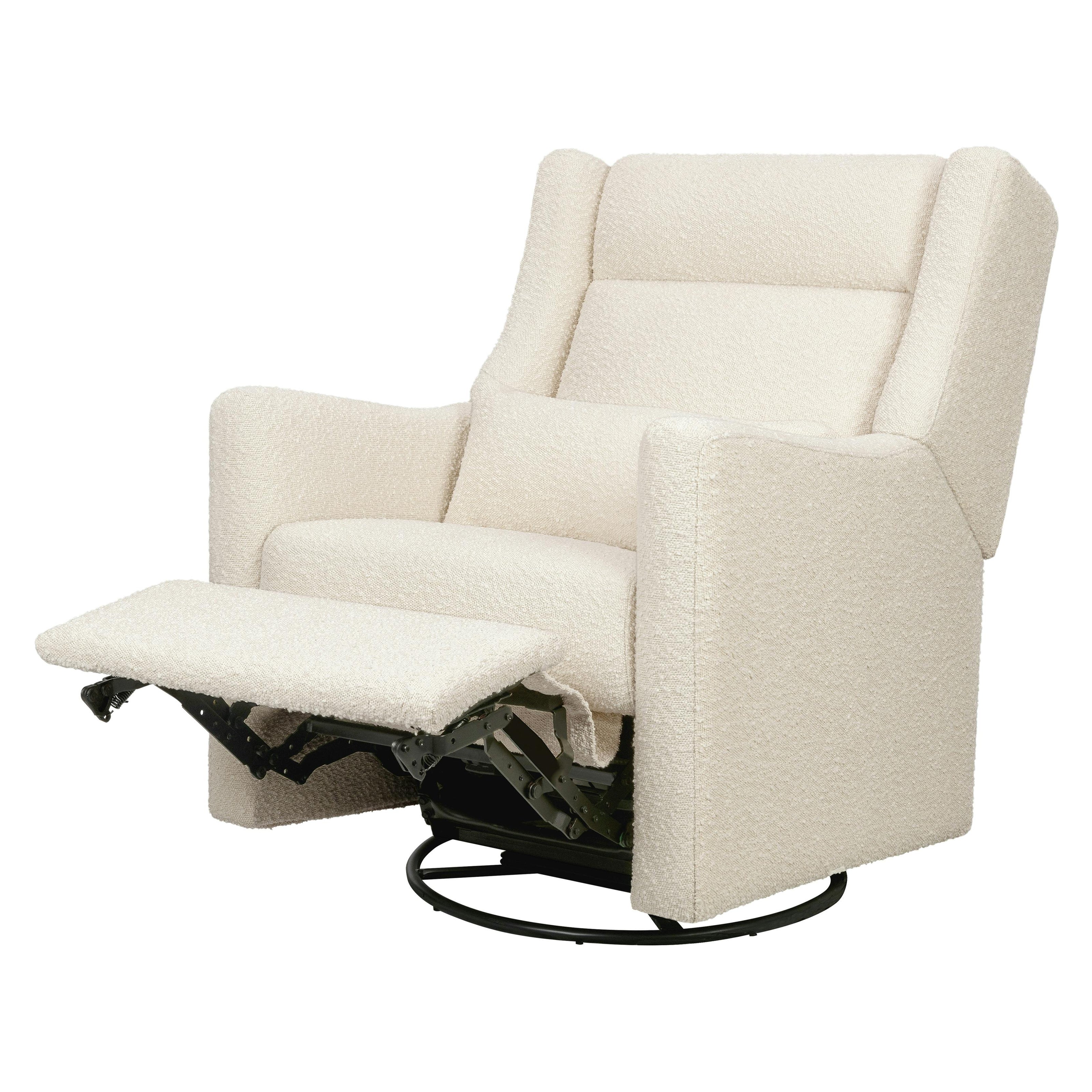Kiwi Plus Power Recliner and Swivel Glider with Power Adjustable Headrest and USB Port in Performance Ivory Boucle
