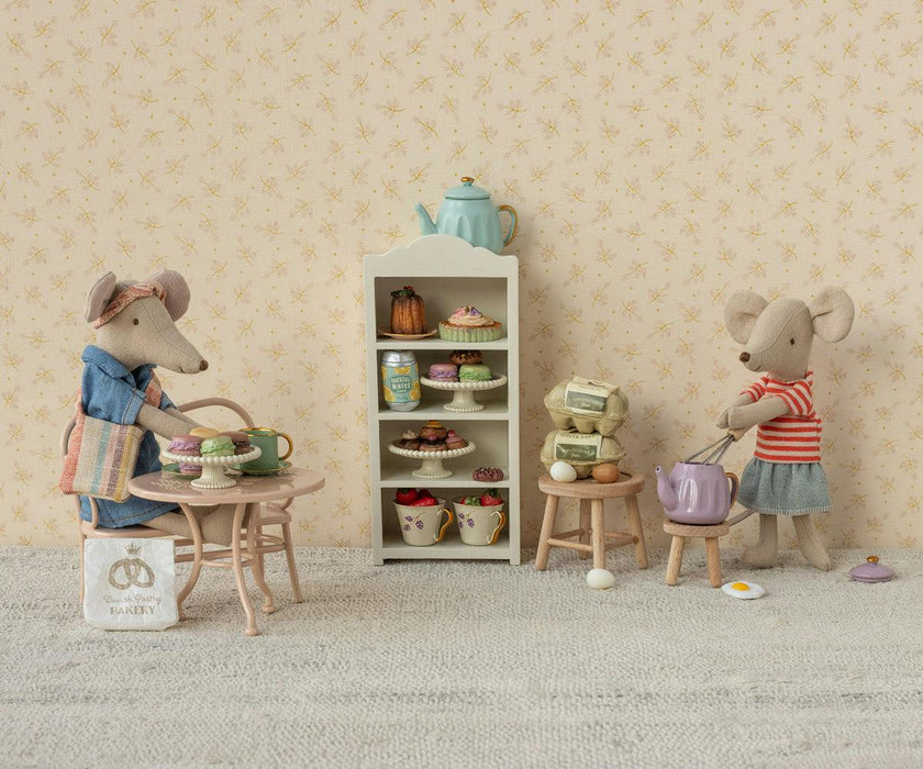 Café set, Mouse, Big - Pale pink