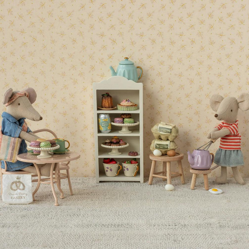 Café set, Mouse, Big - Pale pink