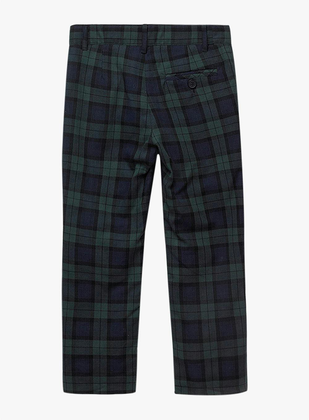 Donald Pants in Navy Plaid