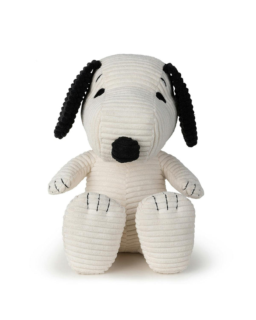 Plush Peanuts Snoopy Corduroy Cream In Giftbox 11"
