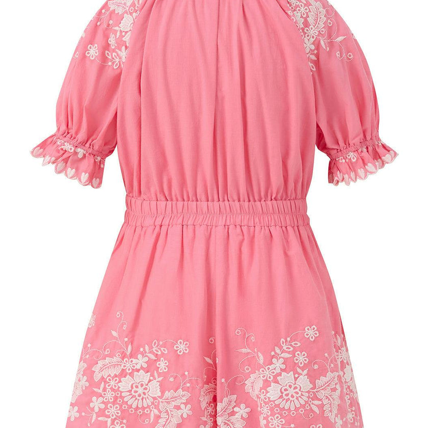 Selena Cotton Embroidered Romper