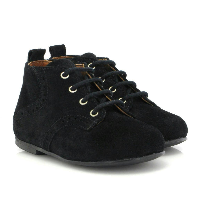 Oxford Boots, Black Suede