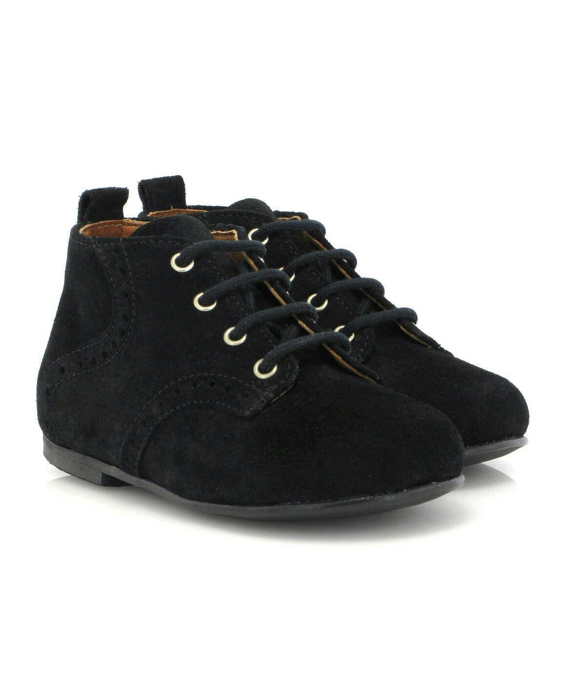 Oxford Boots, Black Suede
