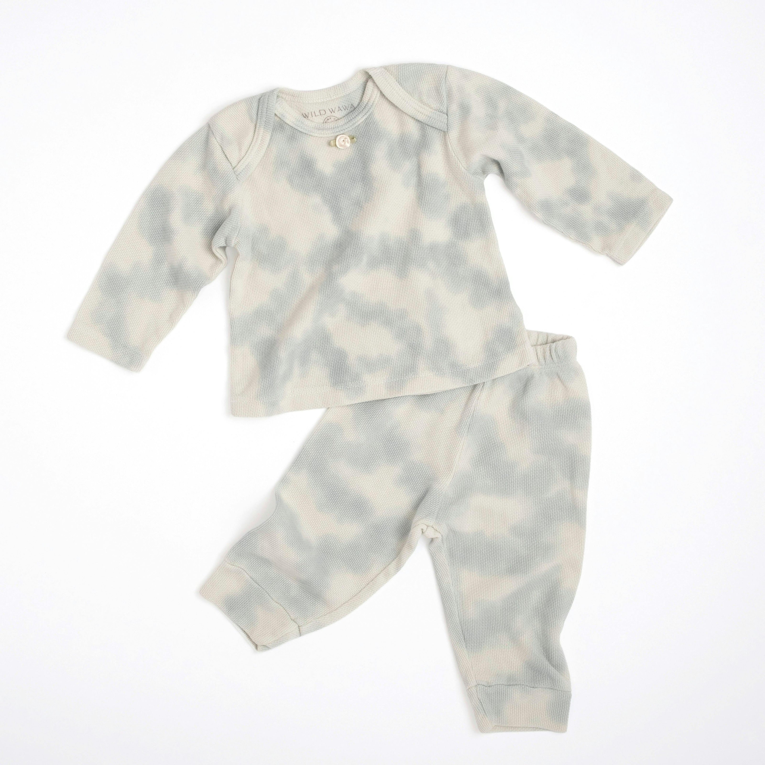 Tie-dye Set in Baby Blue