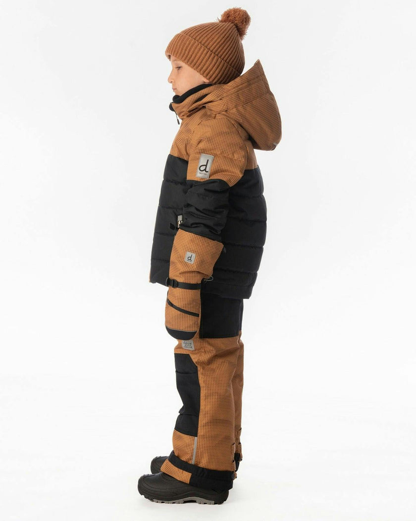 Two Piece Play Snowsuit Brown And Black With Brown Pants