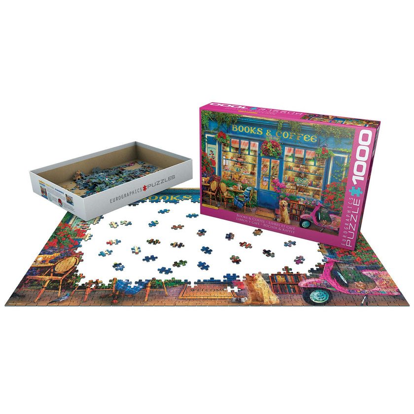 Books & Coffee - 1000 PC Puzzle