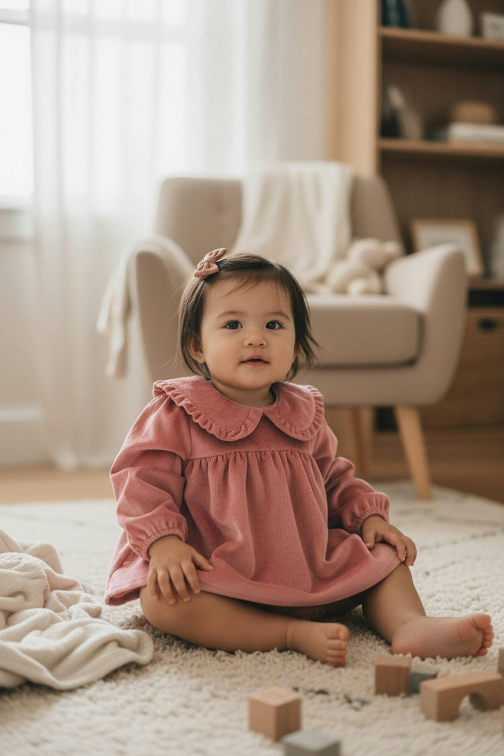 Rose Lila Bubble Romper