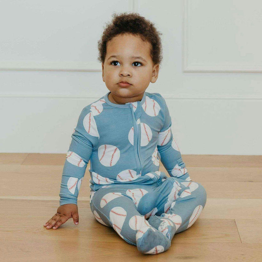 Zip-Up Footie Pajama - Slugger