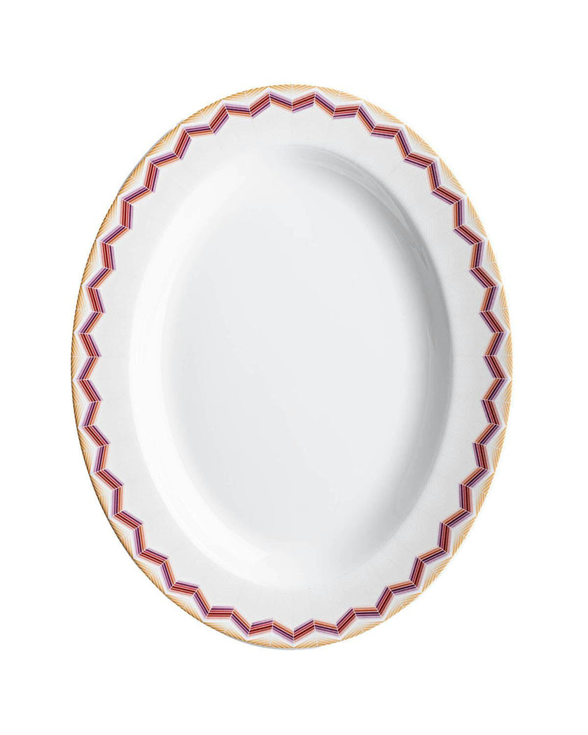 ZIG ZAG JARRIS 156 Oval Dish - Ø 36 Cm